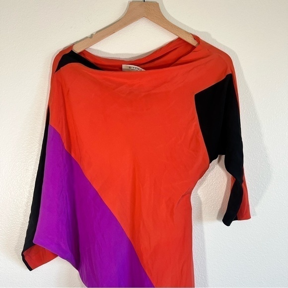 Etro Abstract Color Blocked dress Italy 42 US 10 - Picture 3 of 8